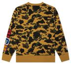 1st Camo Shark Crewneck Sweatshirt - Yellow