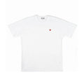 COMME DES GARÇONS LITTLE HEART LOGO WHITE / RED T-SHIRT