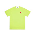 COMME DES GARÇON HEART PATCH T-SHIRT GREEN