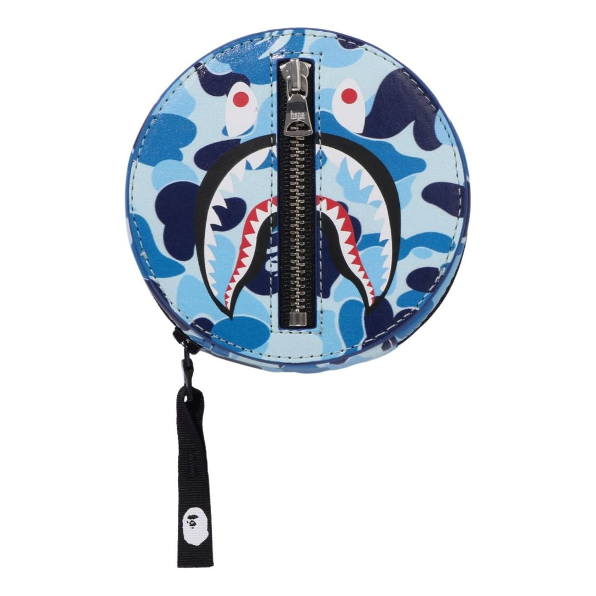 A Bathing Ape ABC Camo Shark Coin Case 'Blue' 1L80-190-012-BLU