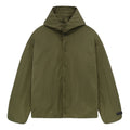 Fear of God Essentials Textured Nylon Hooded Coaches Jacket 'Military' 202BT246375F