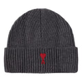 AMI FW25 Ami De Coeur Beanie Accessories 'Grey' BFUHA106-018-084