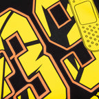39 Waffle Tee - Black/Yellow