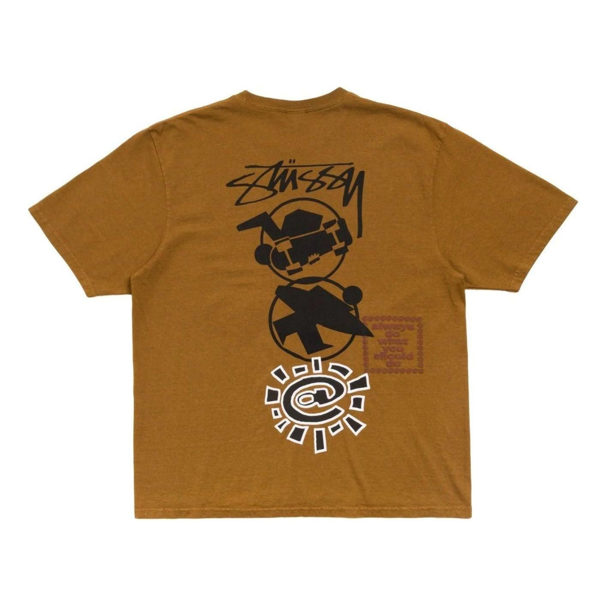 Stussy x Always Do What You Should Do Stack T-Shirt 'Caramel' 3904049-CARM