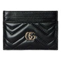 (WMNS) Gucci 26 GG Marmont Card Holder Wallet 'Black' 443127-AAFAX-1000