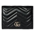 (WMNS) Gucci 26 GG Marmont Short Wallet 'Black' 466492-AAFAX-1000