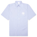 Crest Logo Stripe Shirt - Light Blue
