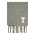 AMI PARIS FW25 De Coeur Alpaca Oversized Muffler 'Grey White' USF673-AW0004-050