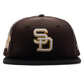 Feature x New Era 59FIFTY Fitted SD Padres Cooperstown - Walnut/Black/Cotton Pink