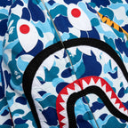 Abc Camo Shark Full Zip Hoodie - Blue