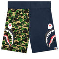 Abc Camo Side Shark Sweat Shorts - Green