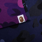 Crazy Camo Shark Sweat Shorts - Purple