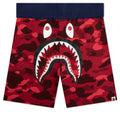 Crazy Camo Shark Sweat Shorts - Red