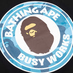 Honeycomb Camo Busy Works Tee - Black/Blue