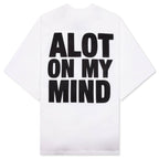 A Lot on My Mind Oversized Tee - White