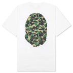 ABC Camo Big Ape Head Tee - White/Green