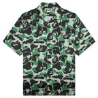 ABC Camo Open Collar S/S Shirt - Green