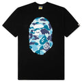 ABC Camo Big Ape Head Tee - Black/Blue