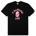ABC Camo College Tee - Black/Pink