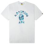 ABC Camo College Tee - White/Blue