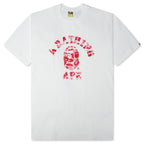 ABC Camo College Tee - White/Pink