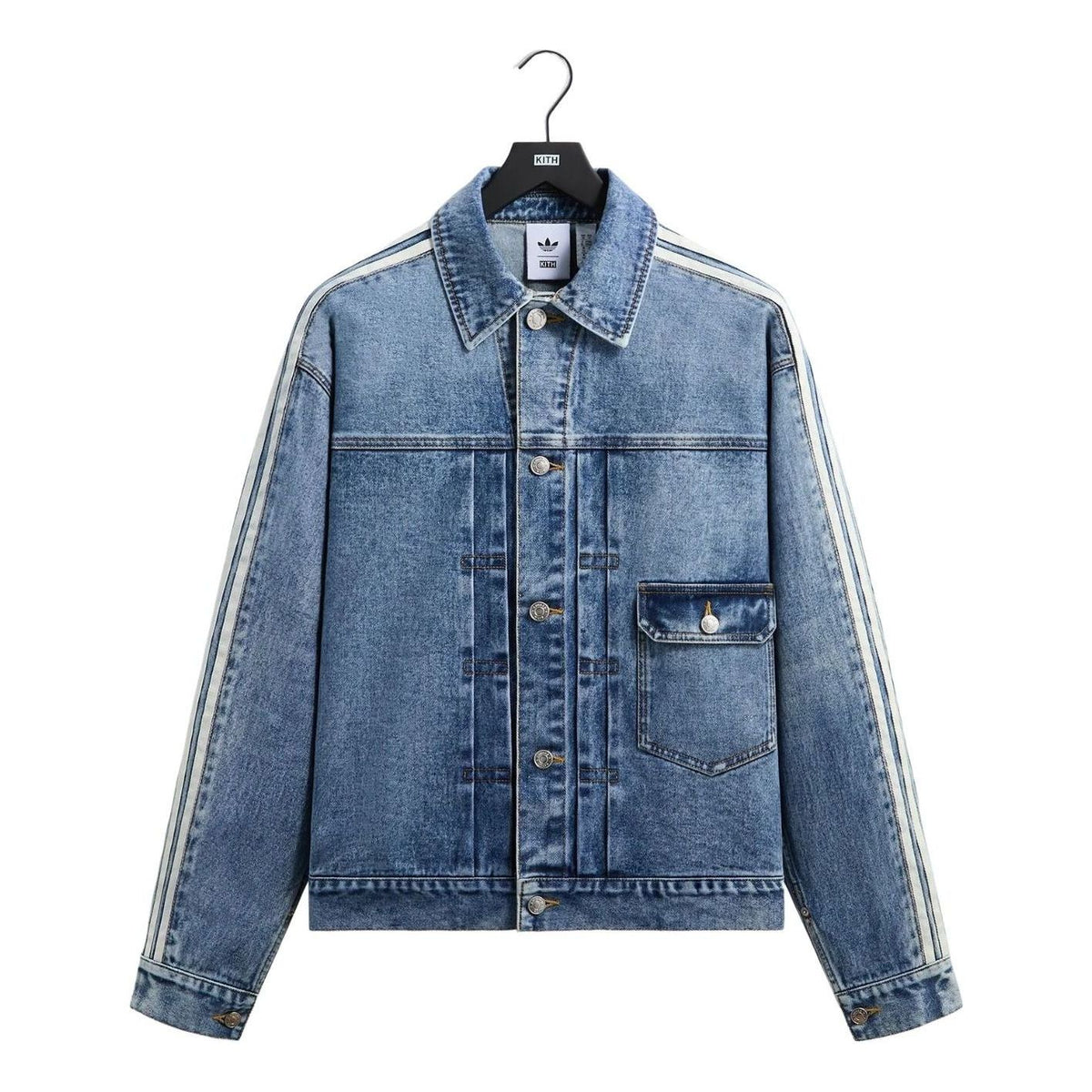 KITH x Messi for adidas Football Denim Jacket 'Aurora Ink' ADKR0106