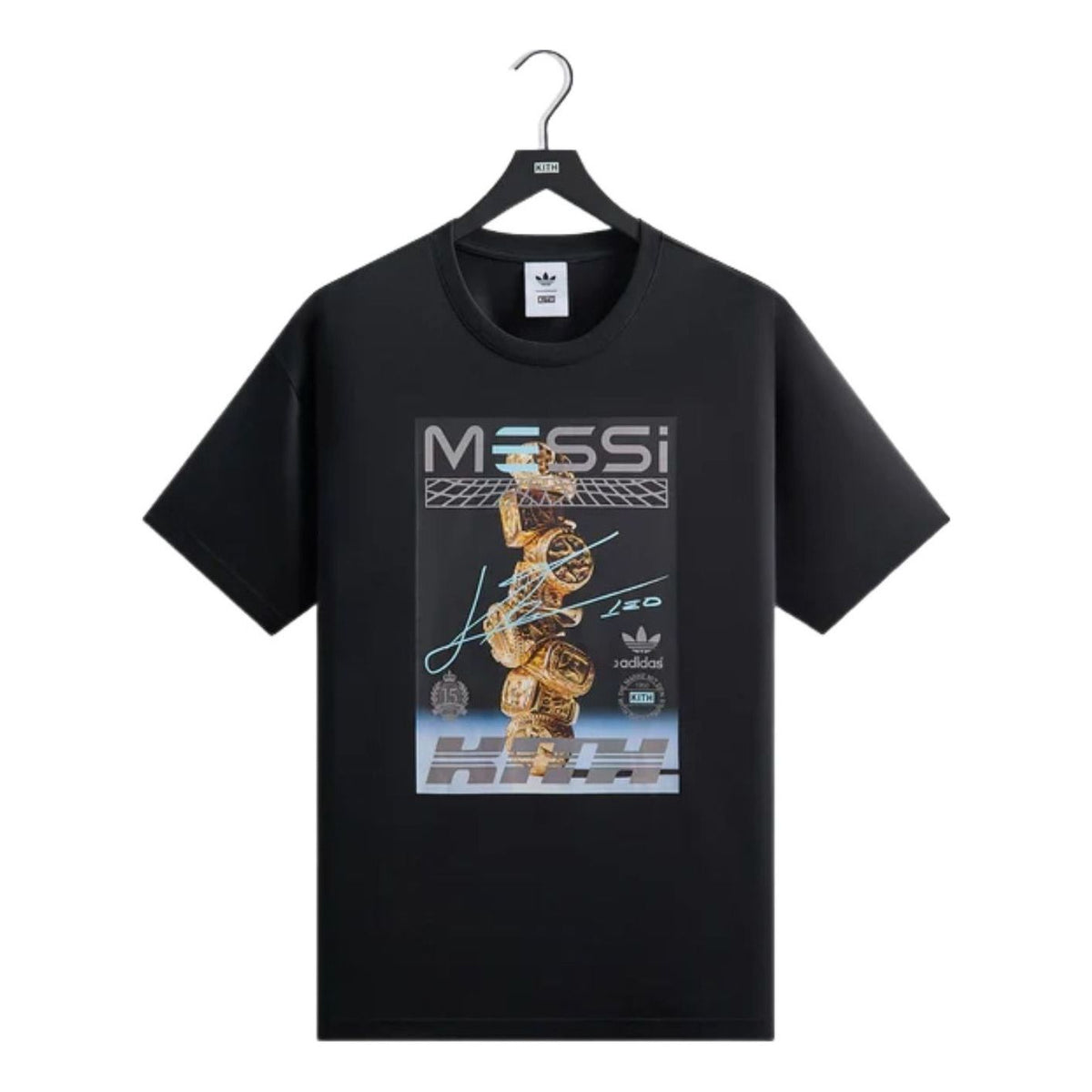 KITH x Messi for adidas Football Graphic T-Shirt 'Black' ADKU4271