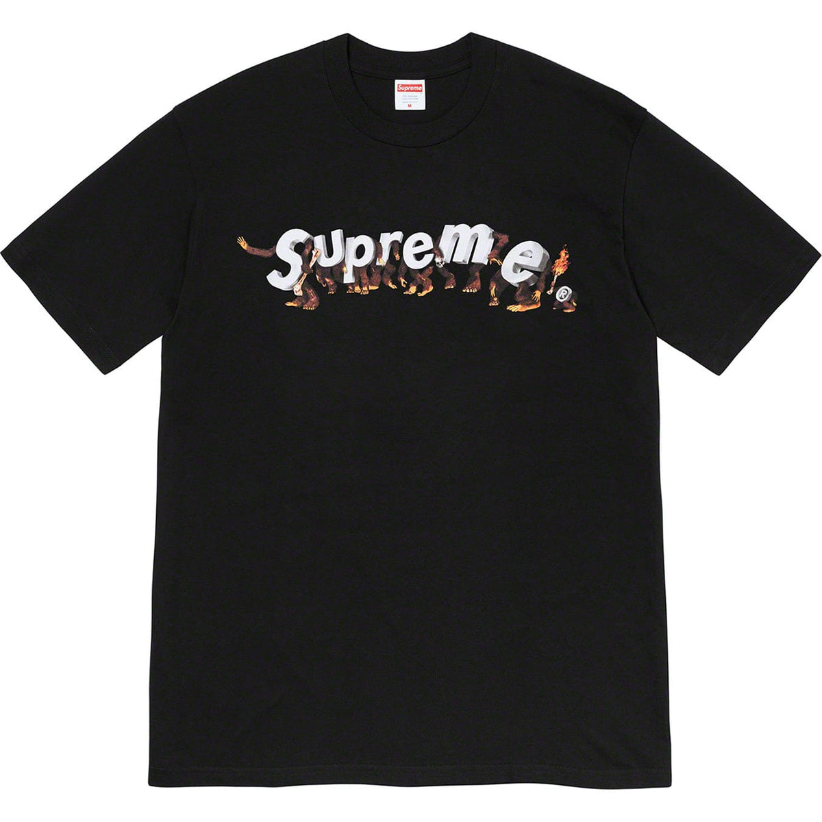 SUPREME APES TEE BLACK