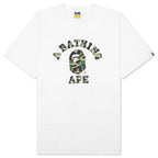 Abc Camo College Tee - White/Green