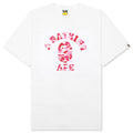 Abc Camo College Tee - White/Pink
