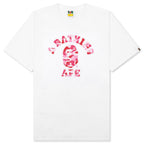 Abc Camo College Tee - White/Pink