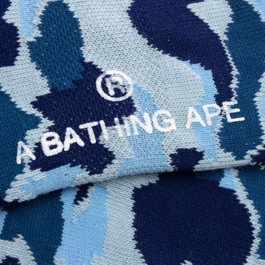 Abc Camo Jacquard Socks - Blue