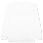 Abc Camo Japanese Letters L/S Tee - White/Pink