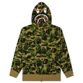 ABC Camo 2nd Shark Full Zip Hoodie - Green