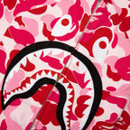 ABC Camo 2nd Shark Full Zip Hoodie - Pink