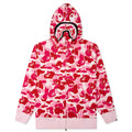 ABC Camo 2nd Shark Full Zip Hoodie - Pink