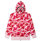 ABC Camo 2nd Shark Full Zip Hoodie - Pink