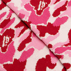 ABC Camo Jacquard Socks - Pink