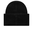 Kid's Ribbed Beanie Hat - Black