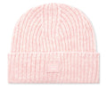 Kid's Ribbed Beanie Hat - Faded Pink Melange
