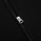 Hooded Zip Up Sweatshirt - Black