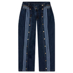 adidas Originals x Ivy Park Denim Snap Pants - Dark Denim