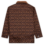 adidas Originals x Ivy Park Denim Monogram Jacket - Wild Brown/Night Red