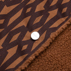 adidas Originals x Ivy Park Denim Monogram Jacket - Wild Brown/Night Red