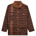 adidas Originals x Ivy Park Denim Monogram Jacket - Wild Brown/Night Red