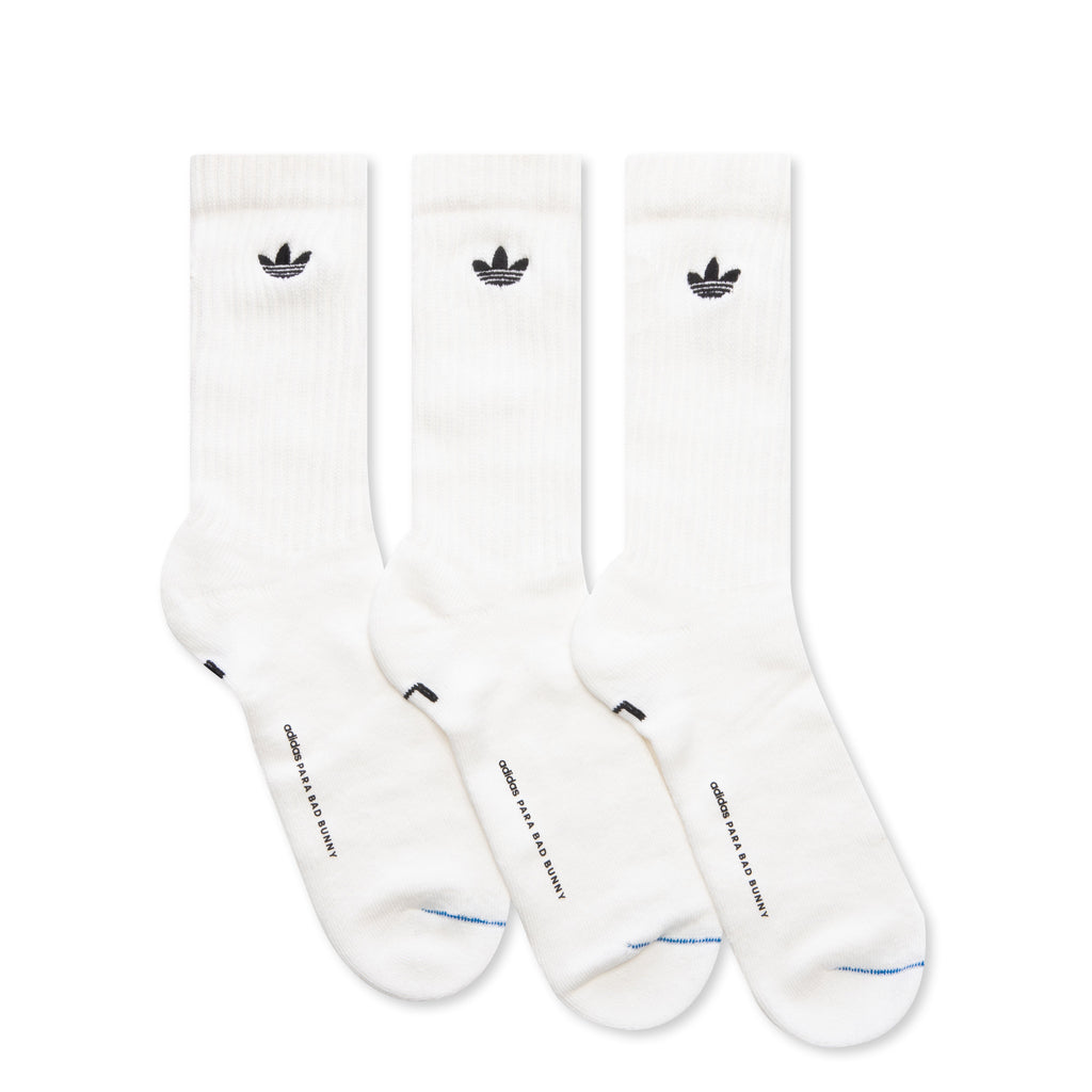 adidas Originals x Bad Bunny Crew Sock 3 Pack - Crew White