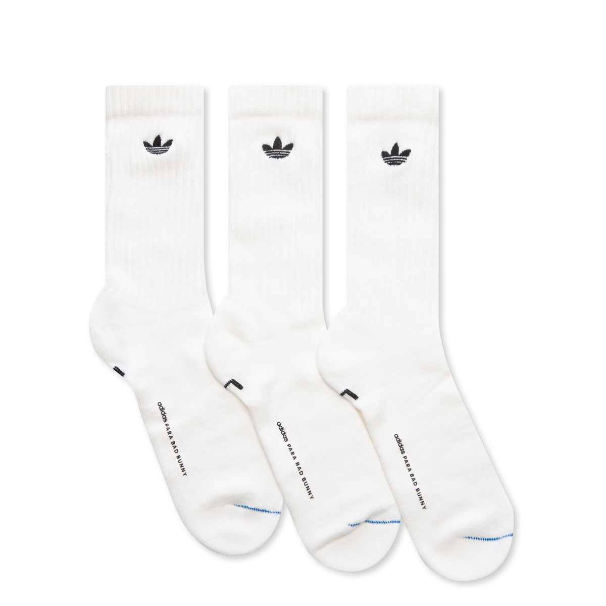 adidas Originals x Bad Bunny Crew Sock 3 Pack - Crew White