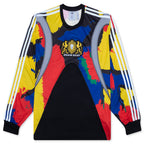 adidas Originals x Brain Dead L/S Jersey - Black/Eqt Yellow