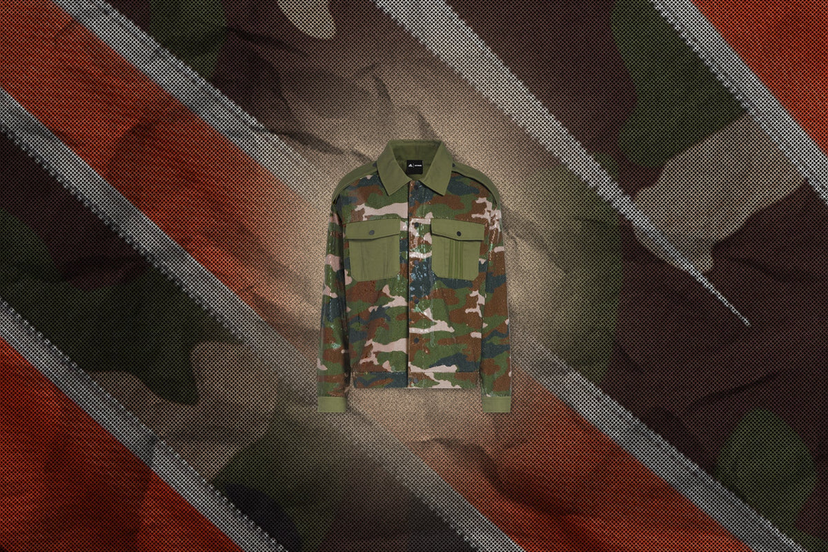 adidas Originals x Ivy Park Sequin Jacket - All Over Print Camo