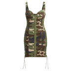 adidas Originals x Ivy Park Twill Dress - All Over Print Camo